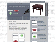 Tablet Screenshot of just-piano-stools.co.uk